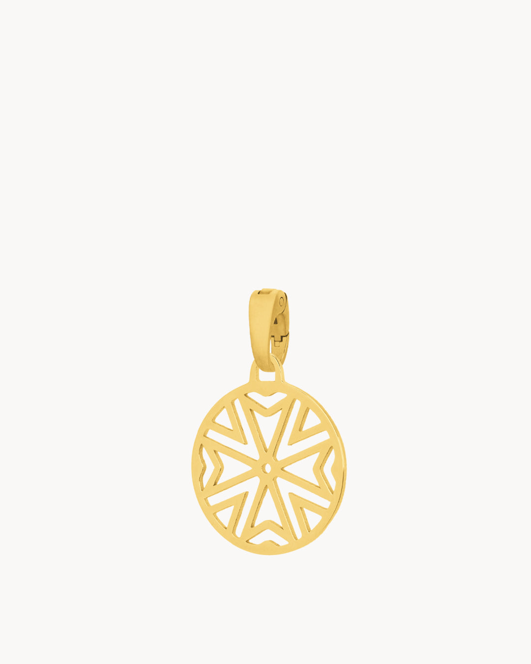 Maltese Cross Hollow Pendant, Gold