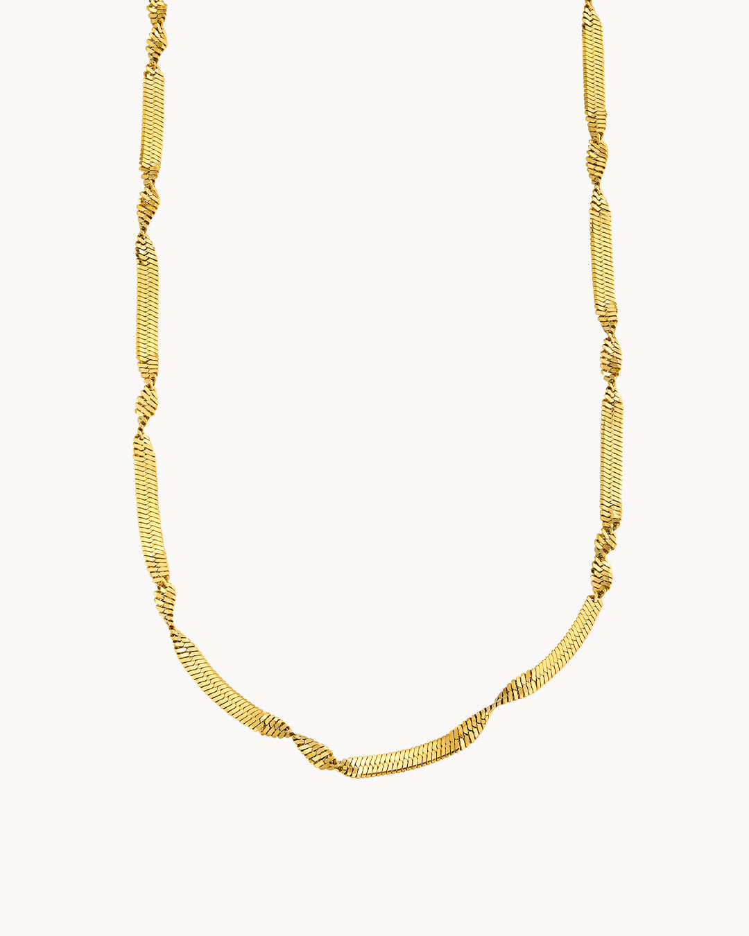 Twisted Snake Choker, Gold