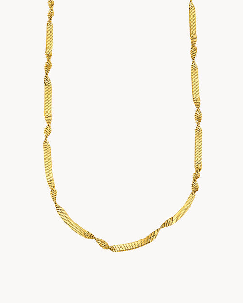 Twisted Snake Choker, Gold