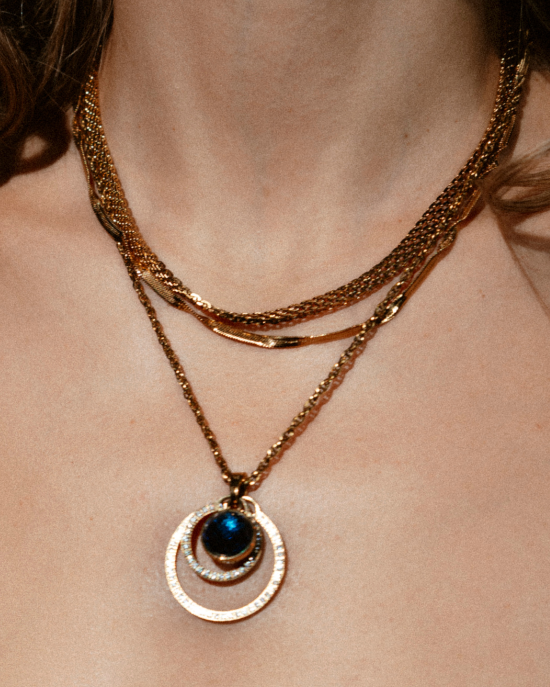 Mesh Choker, Gold