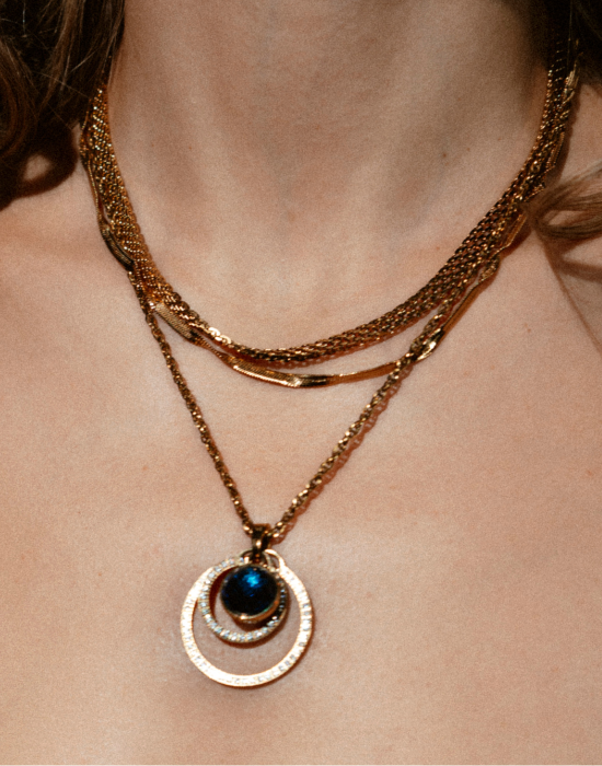 Mesh Choker, Gold