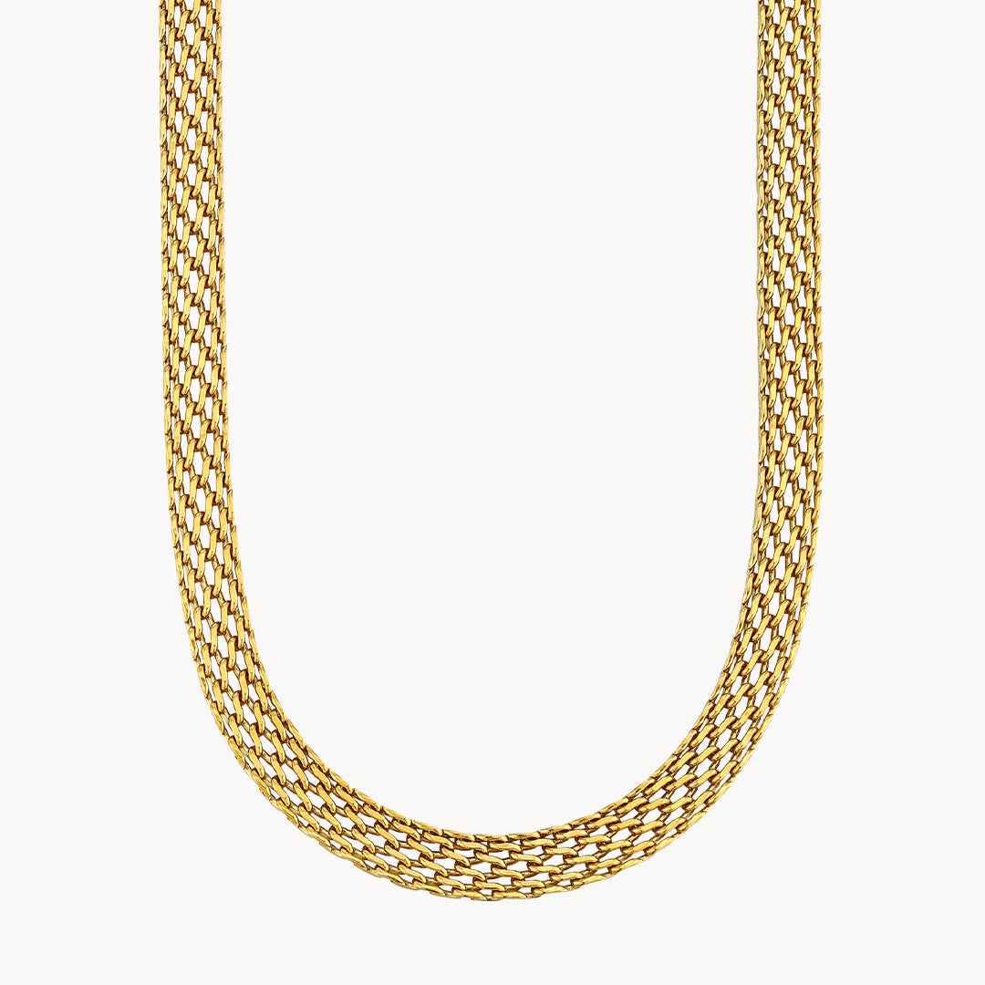 Mesh Choker, Gold