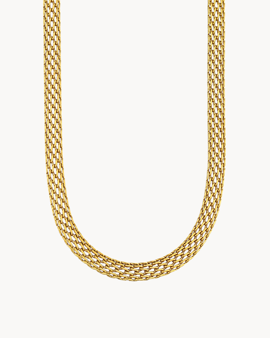Mesh Choker, Gold