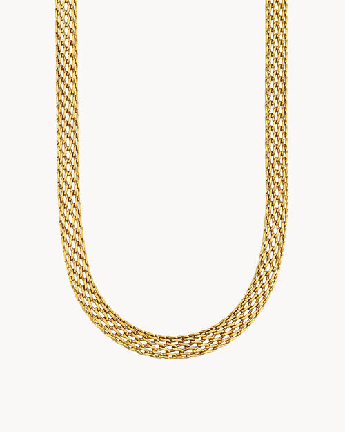 Mesh Choker, Gold