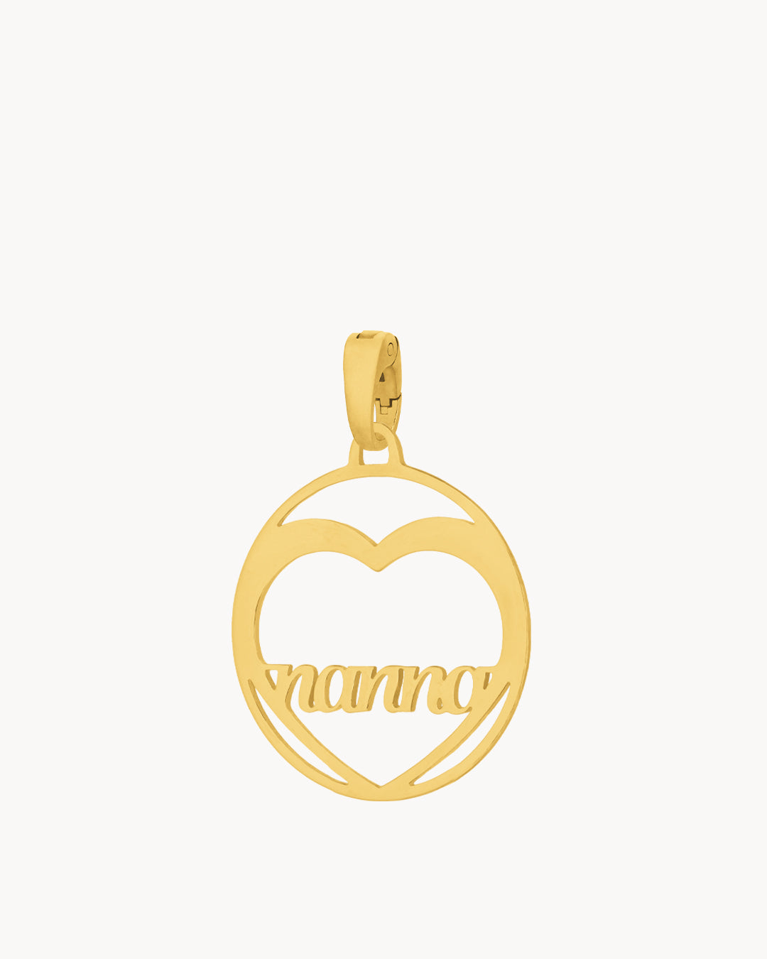 "Nanna” Heart Hollow Pendant