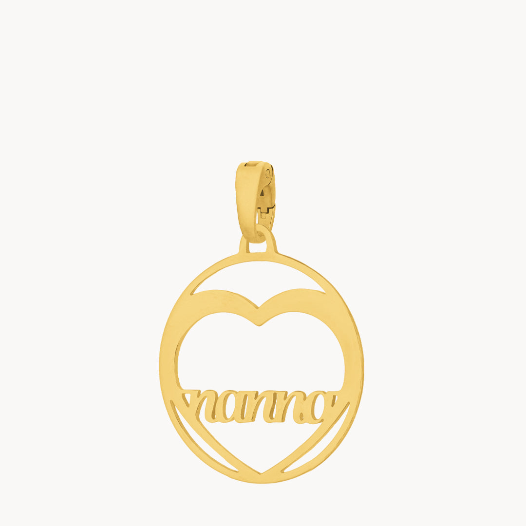"Nanna” Heart Hollow Pendant