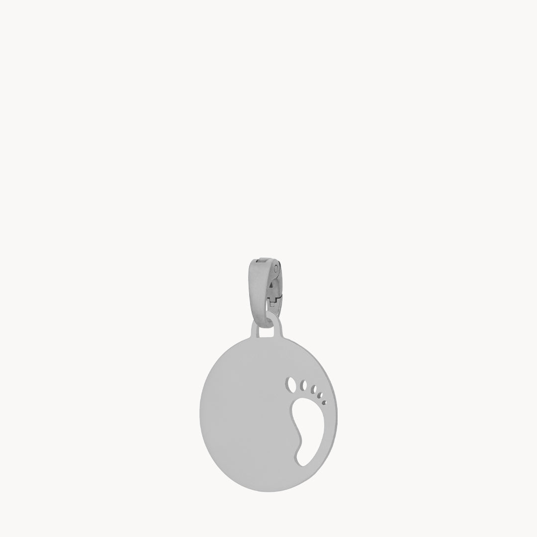 Newborn Engravable Pendant, Silver