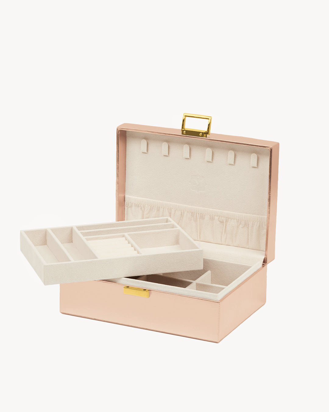 Rose Gold Metallic Jewellery Box