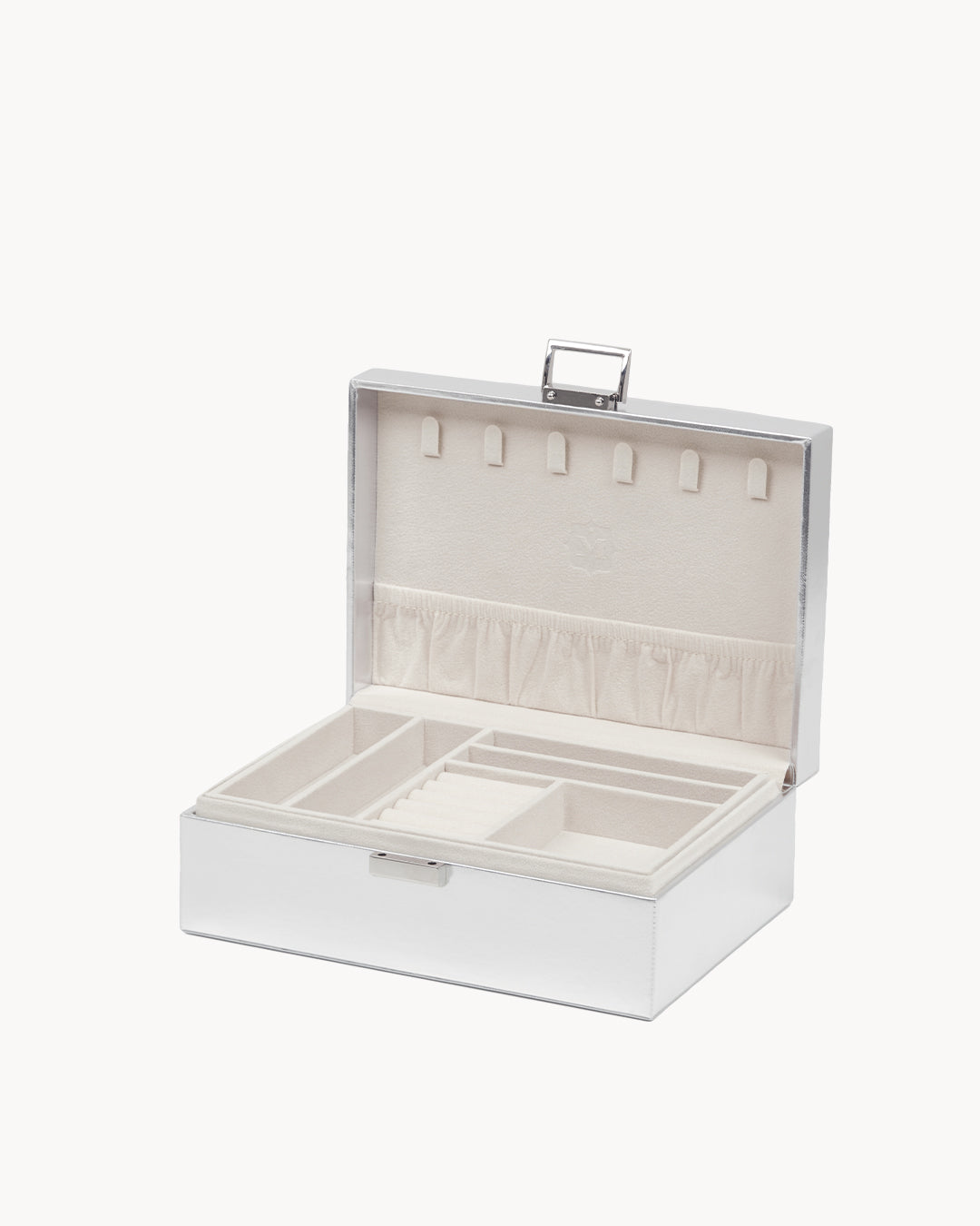 Silver Metallic Jewellery Box