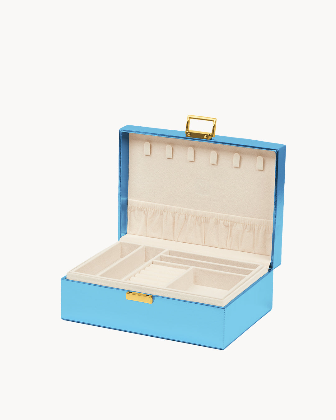 Blue Metallic Jewellery Box