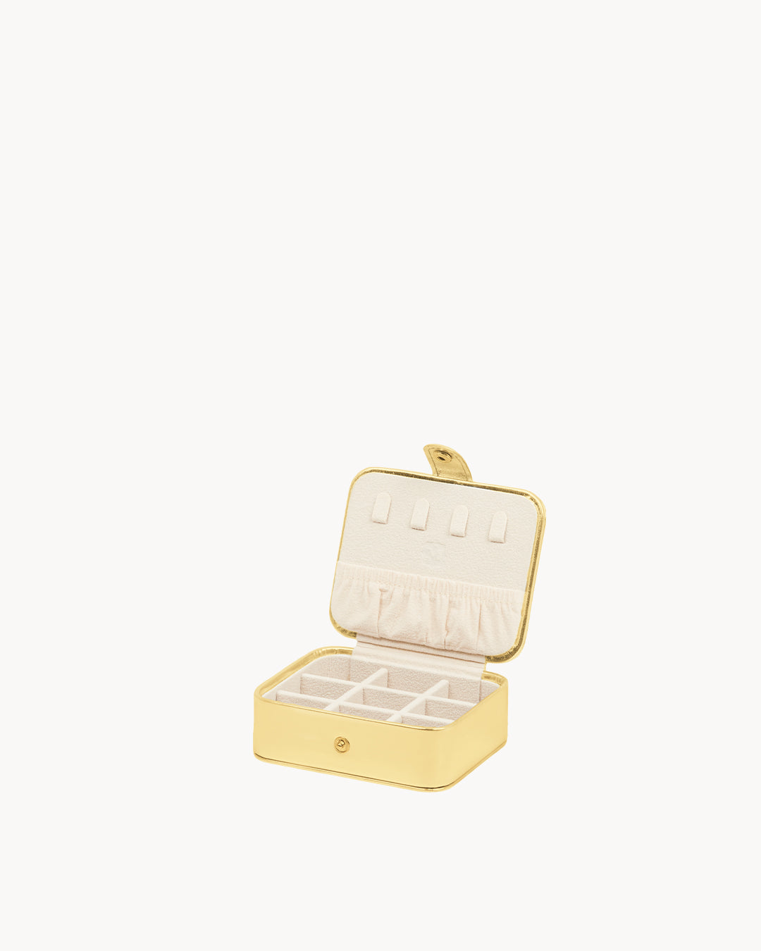 Dainty Gold Metallic Jewellery Box