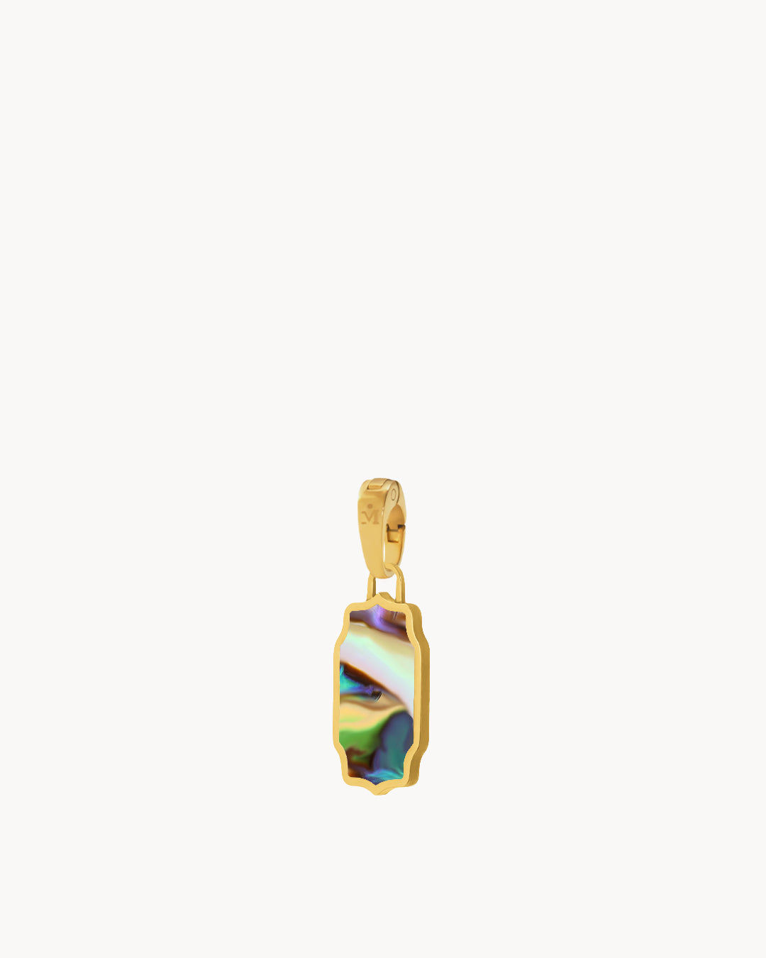 Mvintage Bizzilla Fearless Abalone Pendant