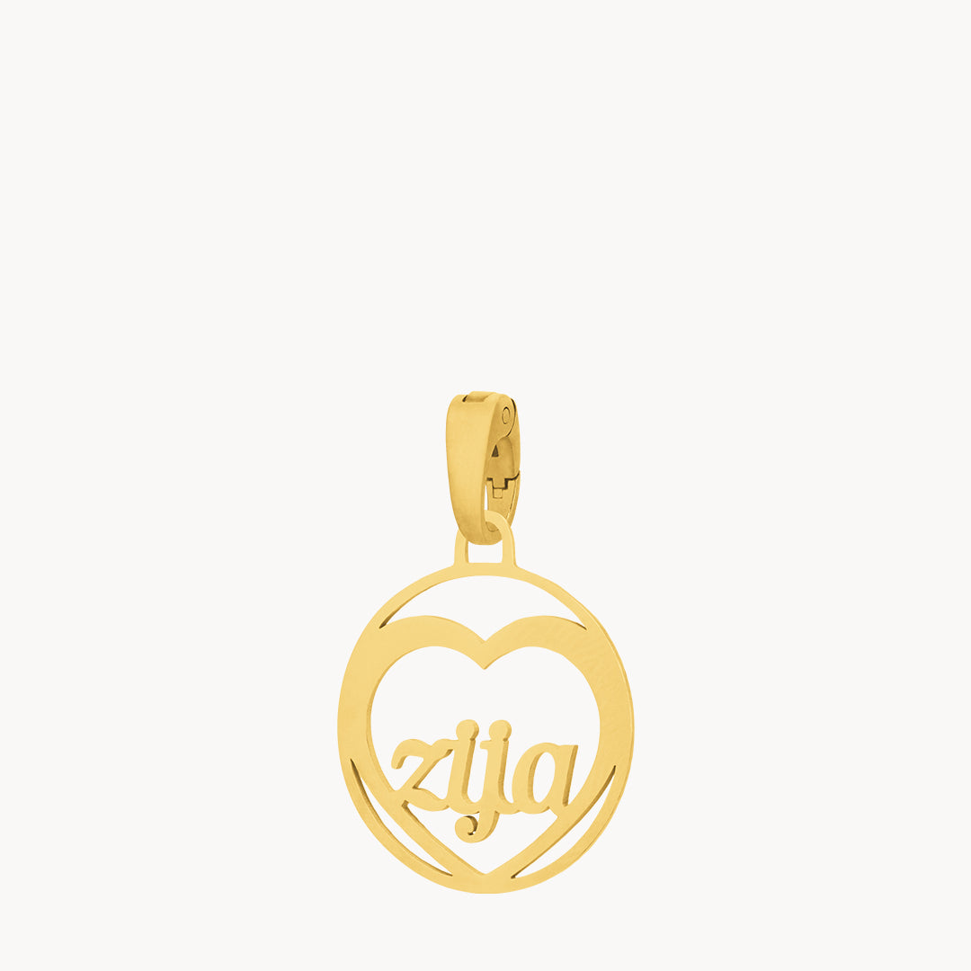 "Zija” Heart Hollow Pendant