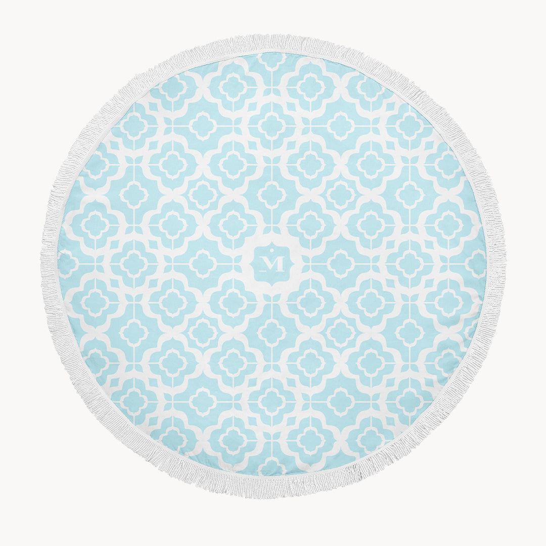 Blue Mvintage Bizzilla Beach Towel