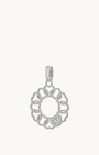 Hollow Link Heart Silver Pendant