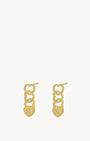 Hollow Link Heart Studs