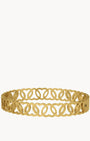 Hollow Link Heart Bangle