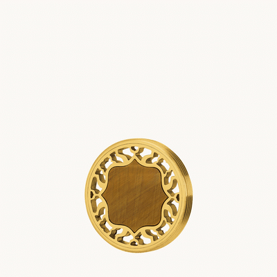 Mvintage Bizzilla Resiliance Tiger Eye Twist Coin