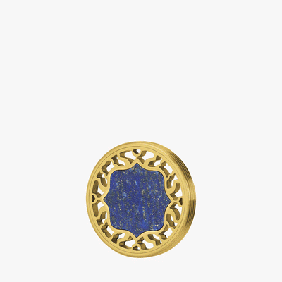 Mvintage Bizzilla Courage Lapis Lazuli Twist Coin