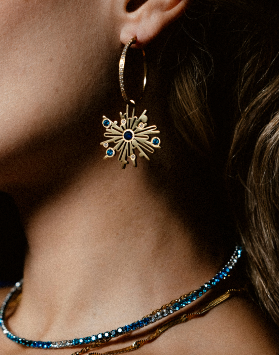 Firework Starlight Hoop Earring Set