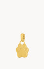 Pet's Friend Engravable Paw Pendant, Gold