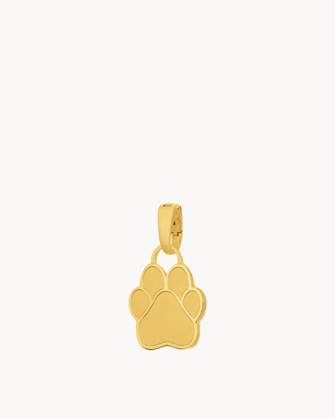 Pet's Friend Engravable Paw Pendant, Gold