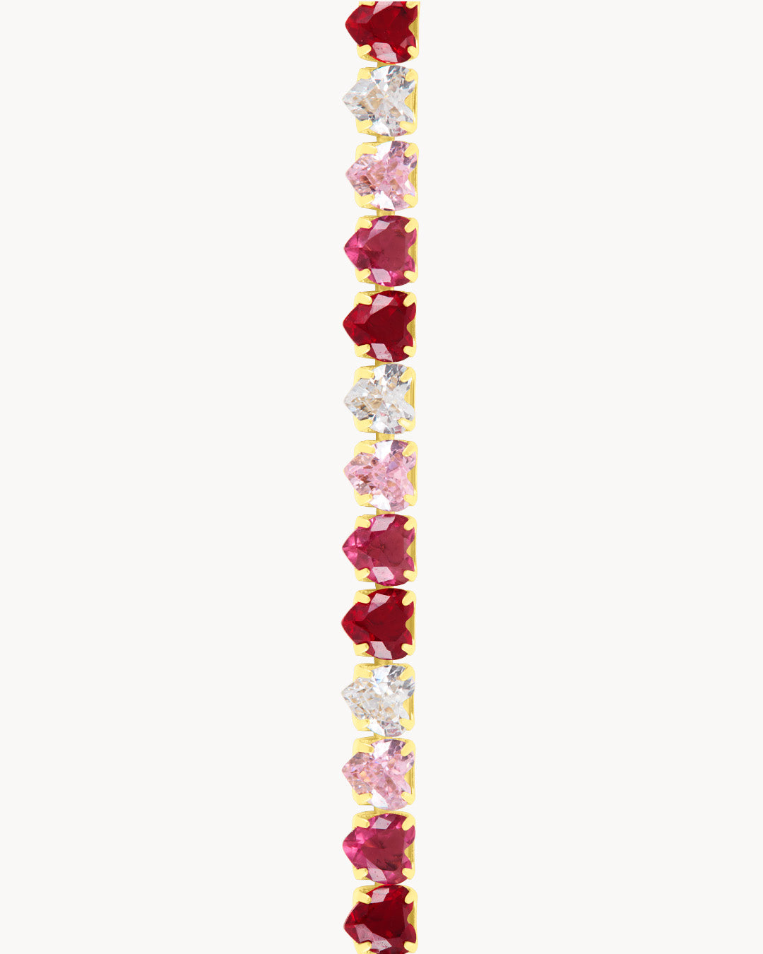 Pink Blush Heart Starlight Adjustable Choker
