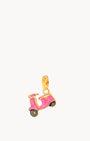 Playful Pink Scooter Charm