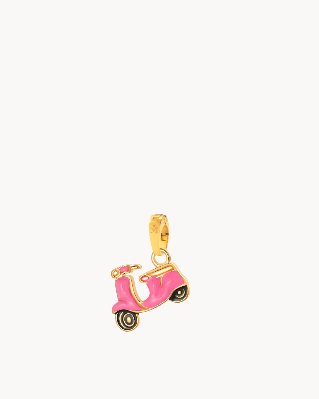 Playful Pink Scooter Charm