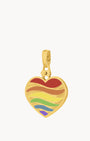 Pride Heart Pendant, Gold