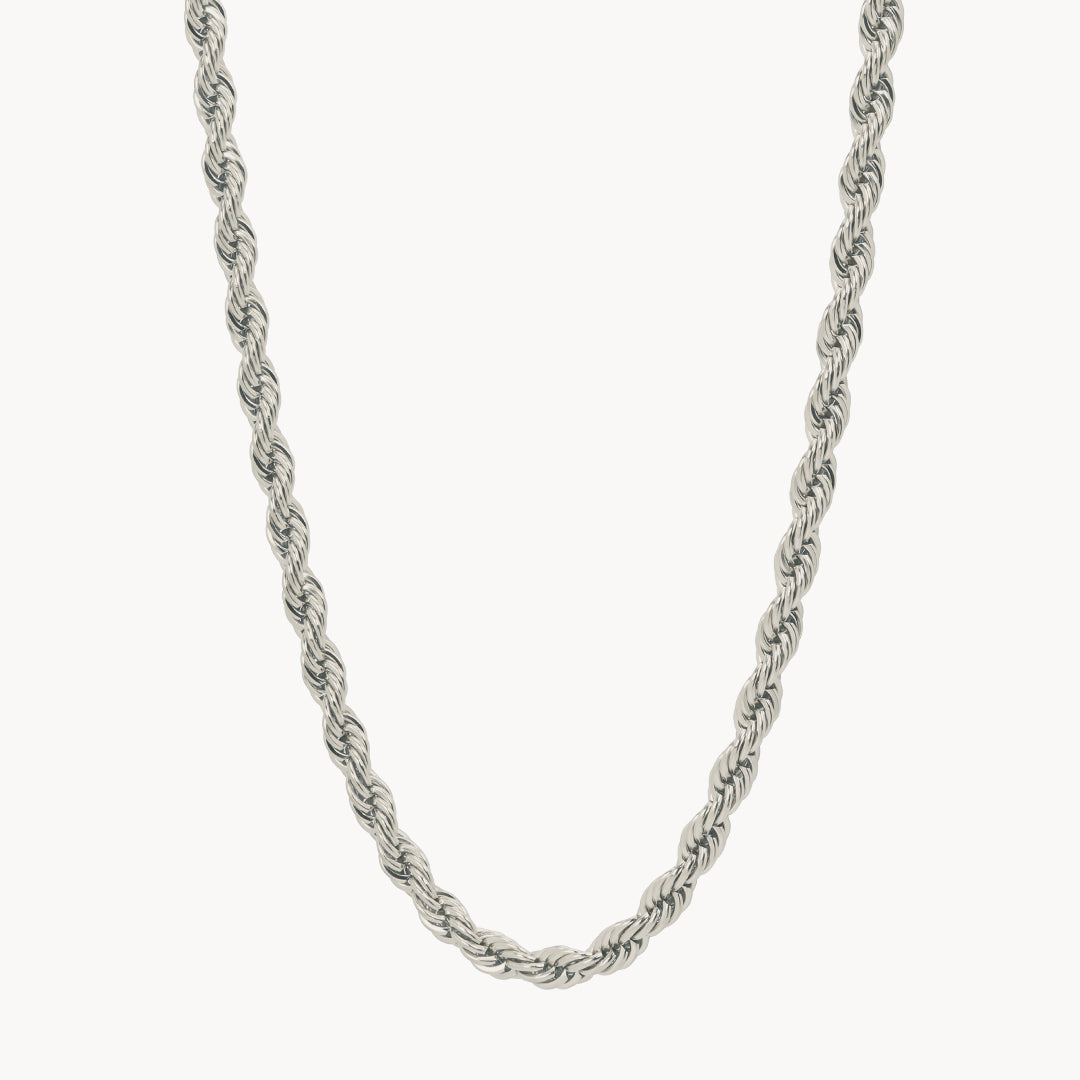 Thick Rope Silver Chain