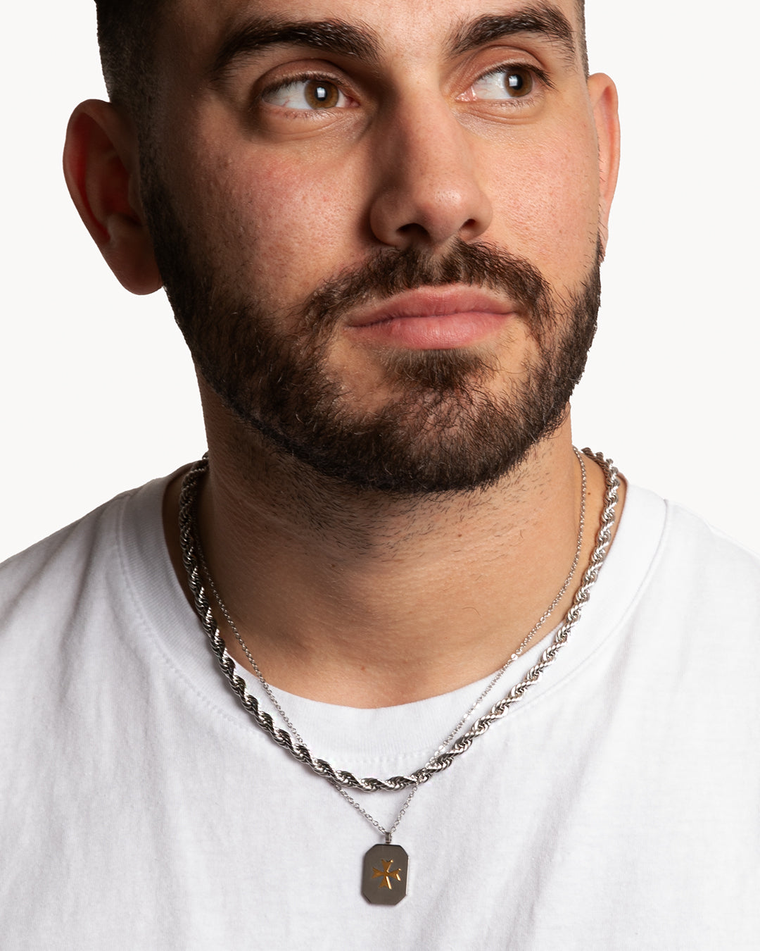 Thick Rope Silver Chain