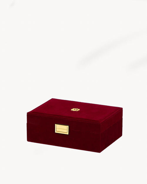 Burgundy Velvet Exclusive Jewellery Box
