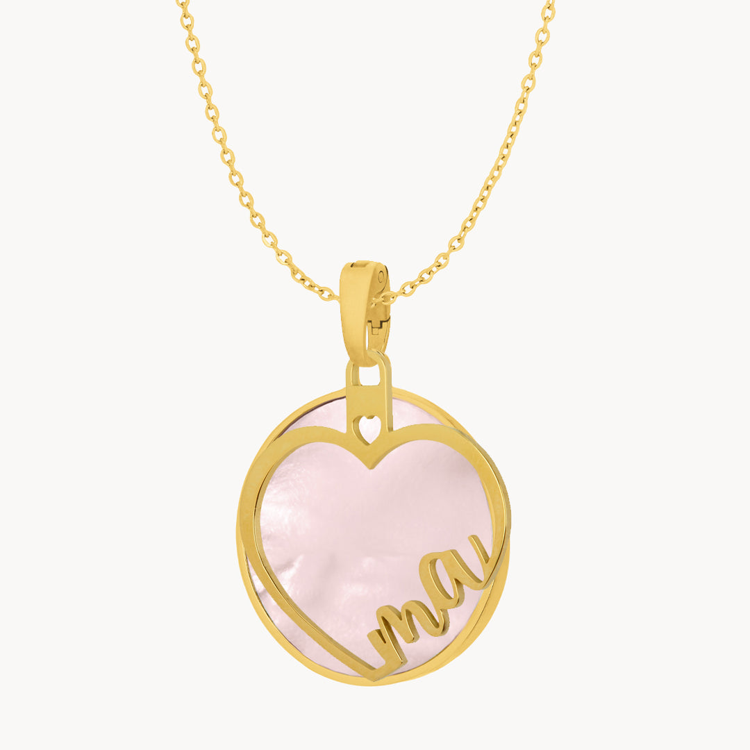Ma Heart Pendant Set