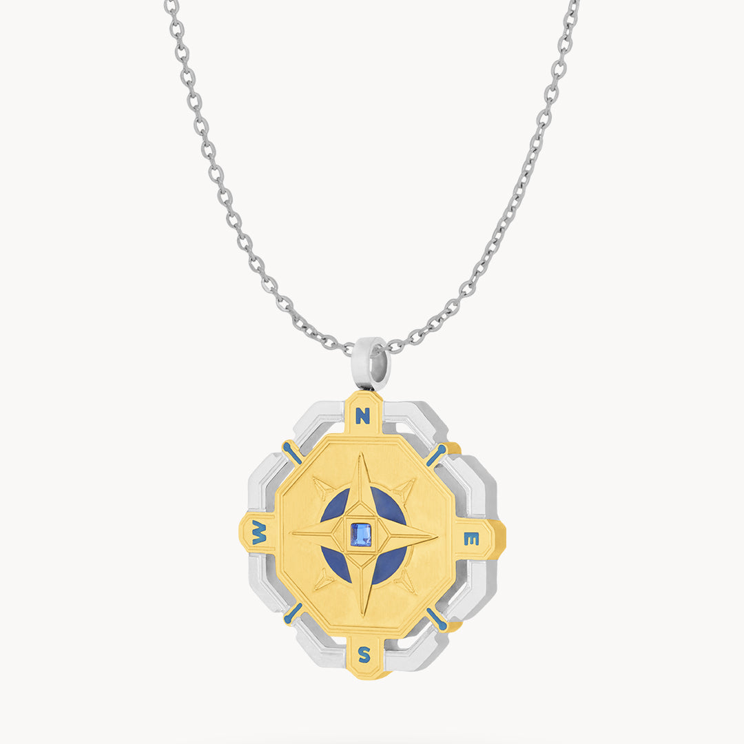 Octagon Compass Necklace