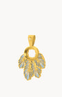 Swan Feather Dainty Twist Pendant