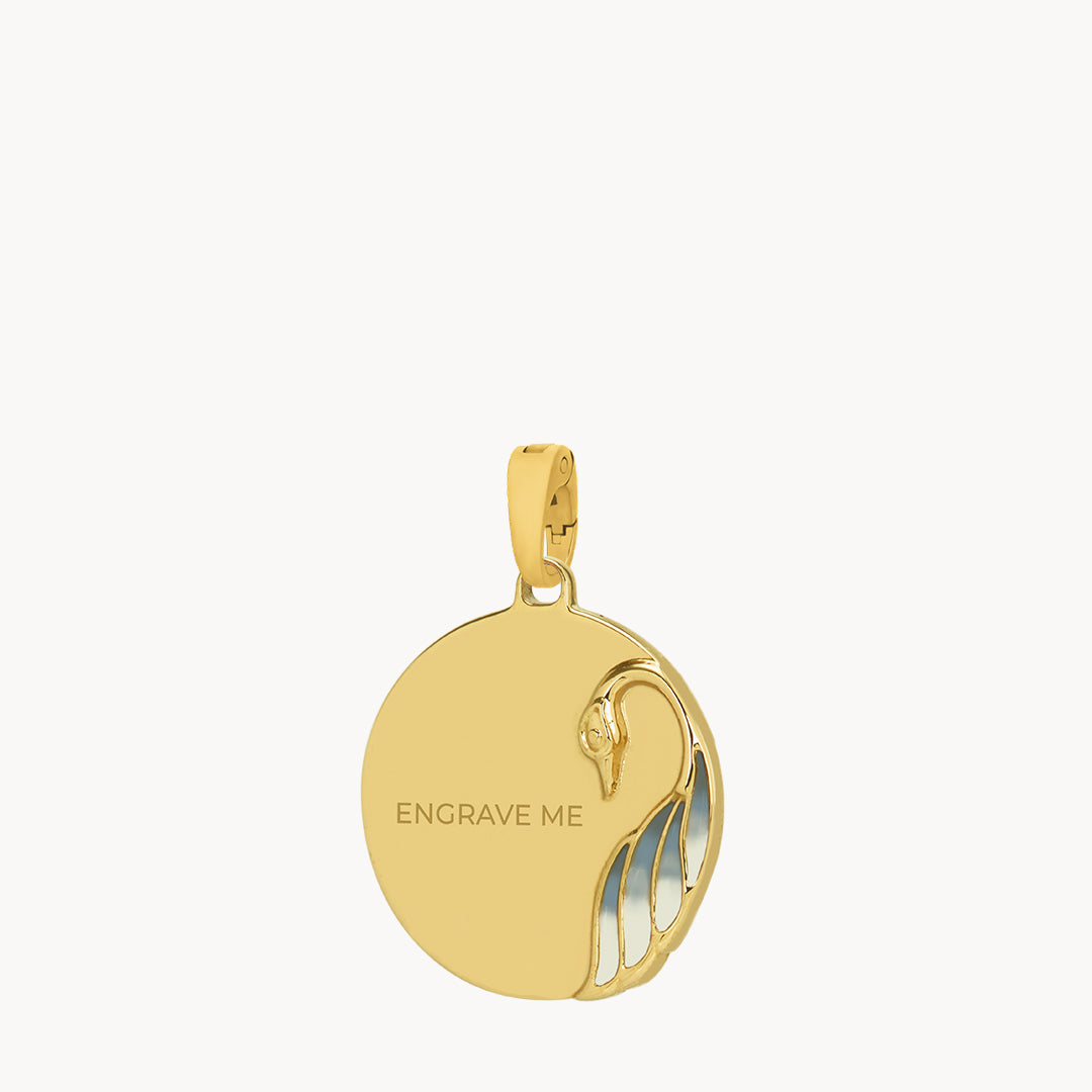 Engravable Swan Pendant