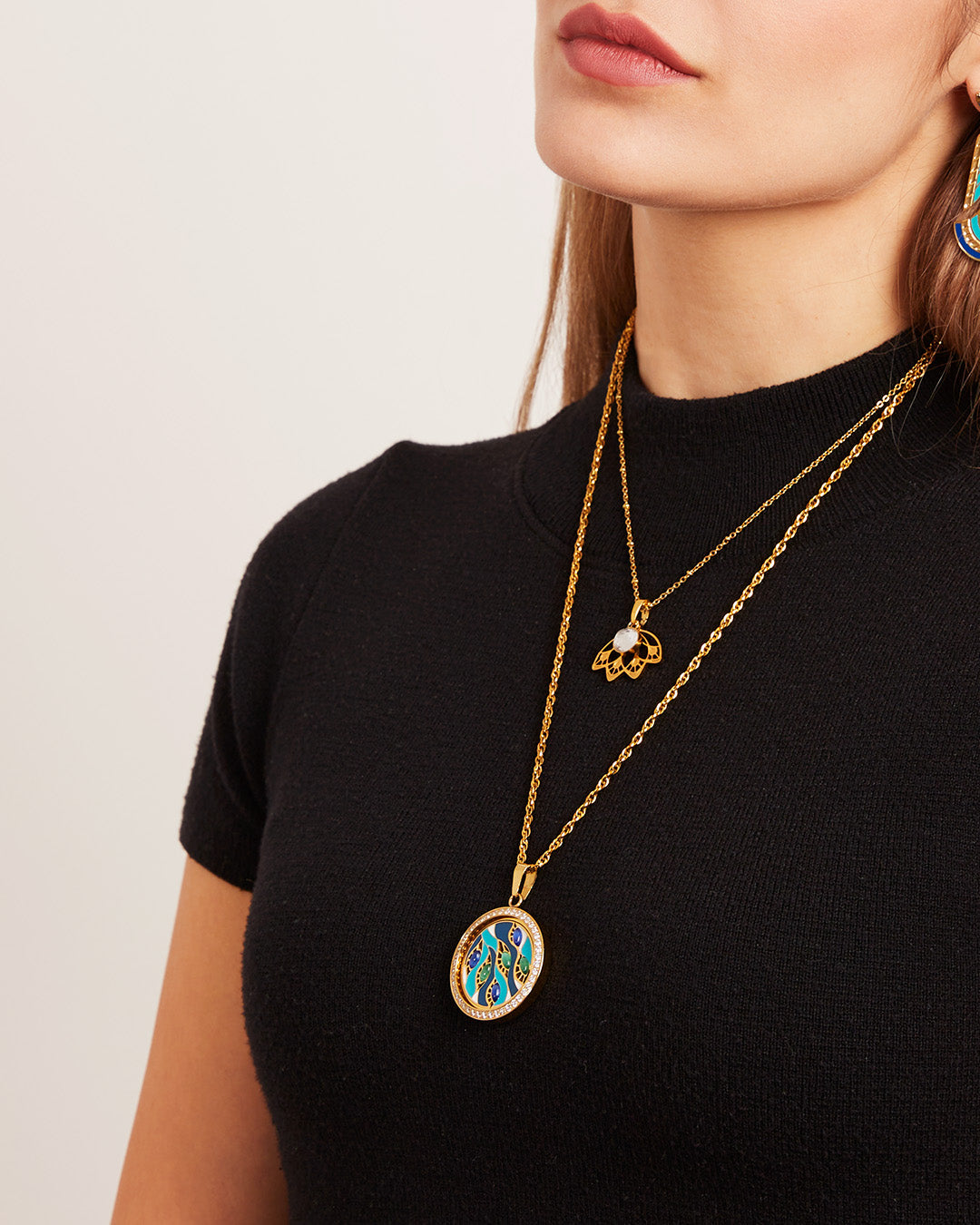 Confidence Feather Twist Necklace Set 3 for 2