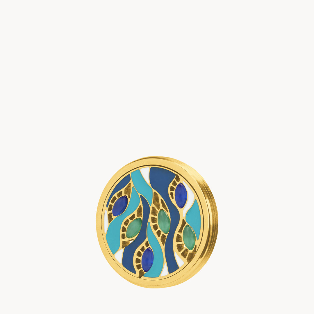 Peacock Feather Twist Coin