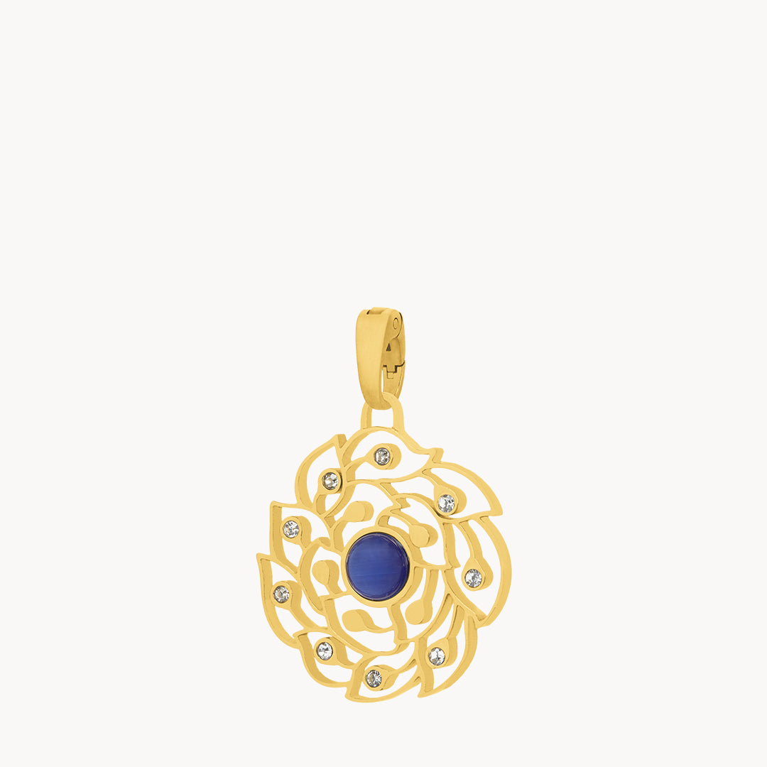 Perseverance Feather Wreath Pendant