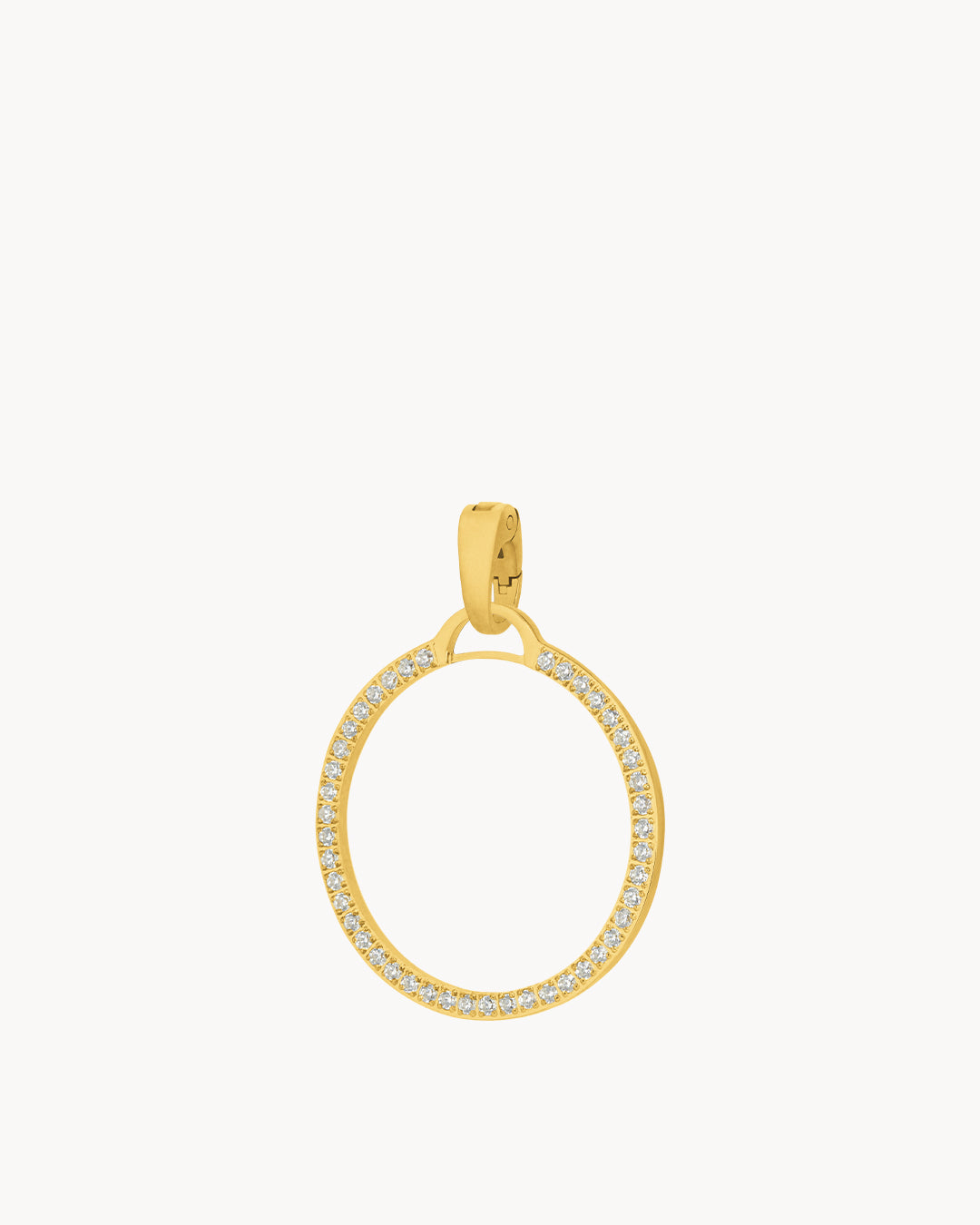 Starlight Circle Halo Pendant, Gold