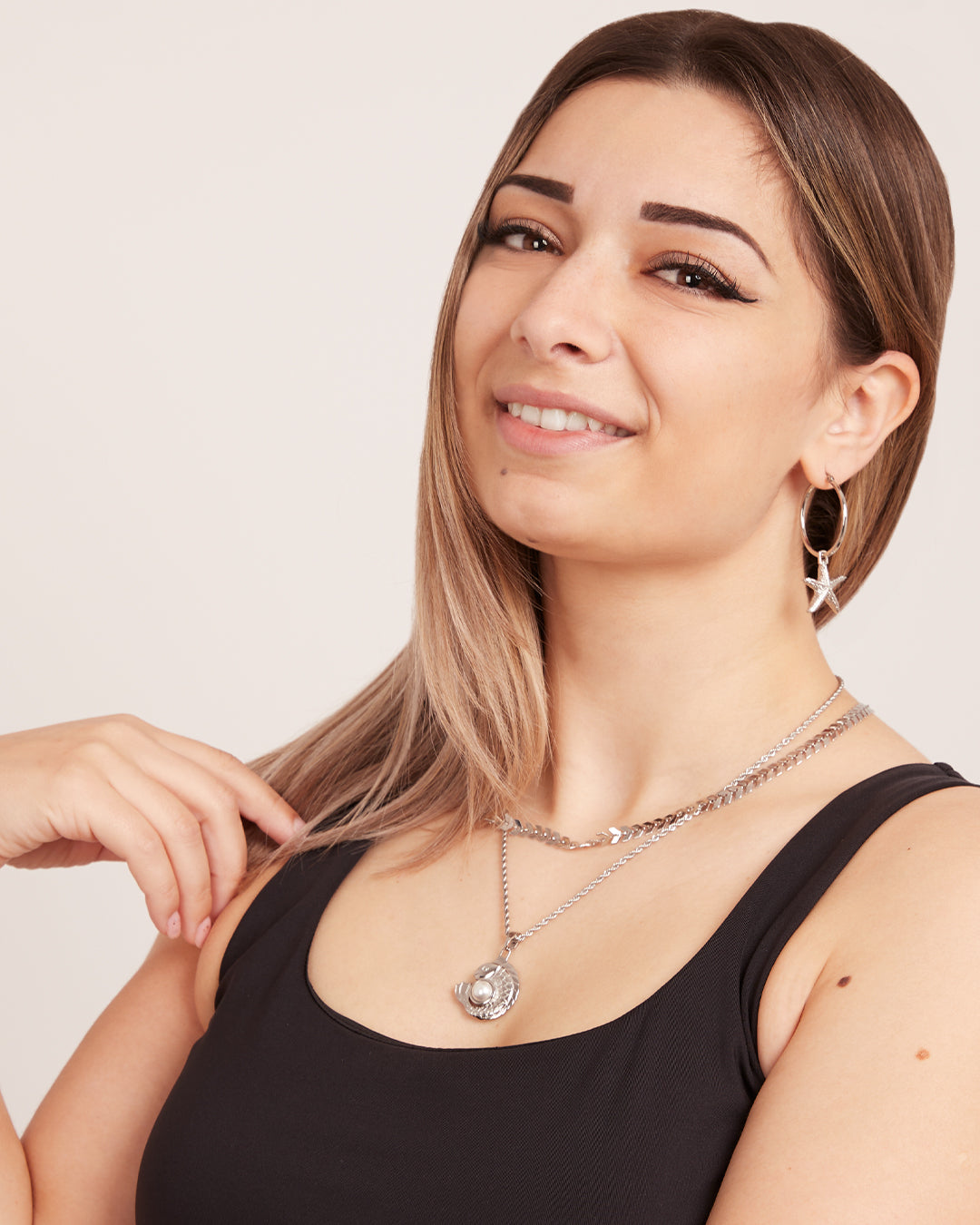 Timeless Pearl Ħuta Necklace Set, Silver