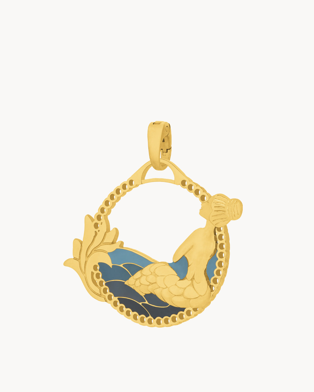 Mermaid Pendant, Gold