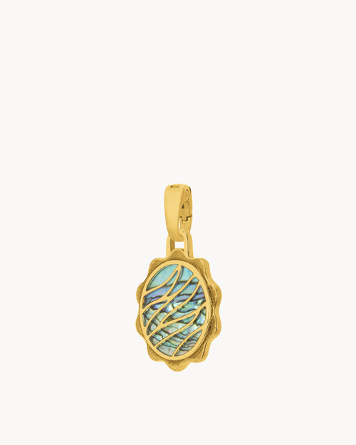 Fearlessness Wave Pendant, Gold