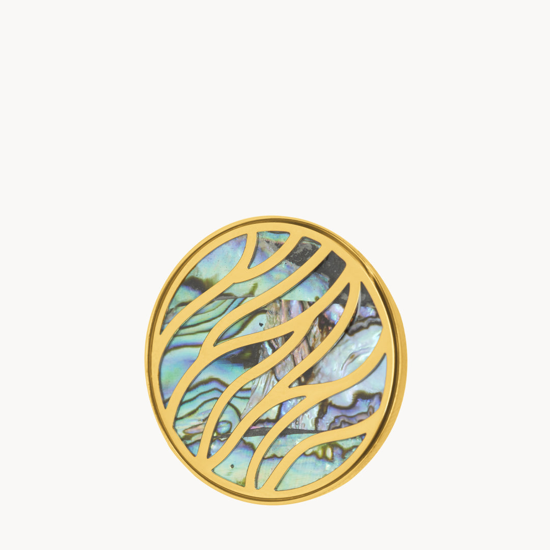 Fearlessness Wave Twist Coin, Gold