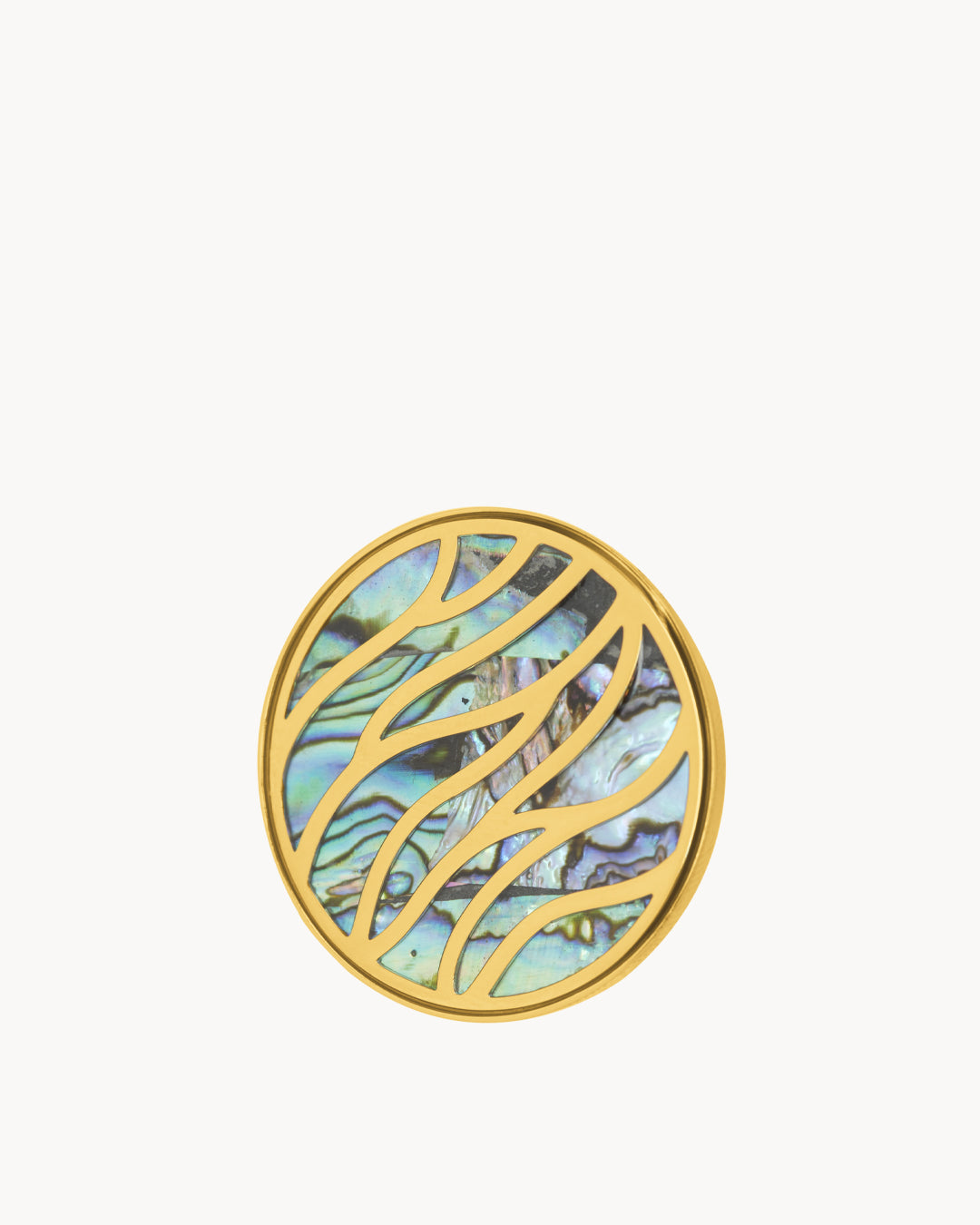 Fearlessness Wave Twist Coin, Gold