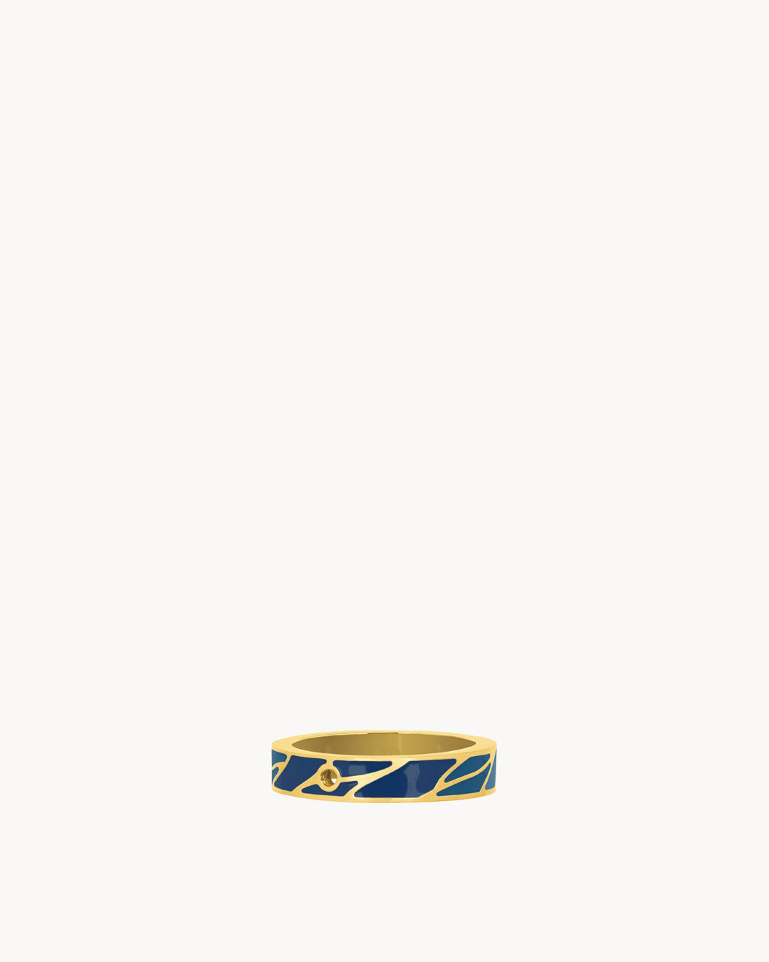 Blue Grotto Mini Twist Ring, Gold