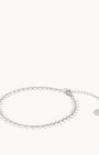 White Arrow Anklet, Silver