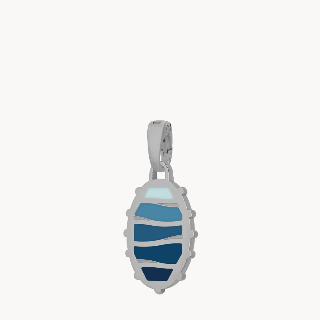 Blue Grotto Pendant, Silver