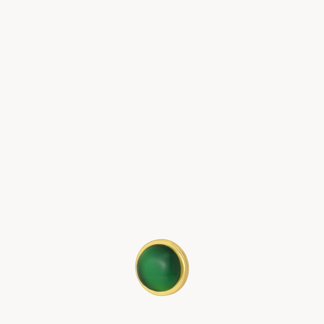 Confidence Green Cateye Stone Dainty Twist